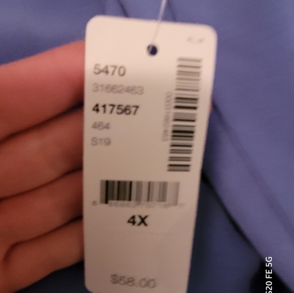 (4X) Blue Dress Pants   NWT - Picture 4 of 4